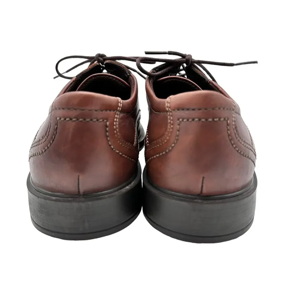 ECCO Men's Sz: 42 / US 8/8.5 Leather Brown Shock Point Lace Up